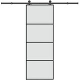  Klizna vrata s priborom 76 x 205 cm od ESG stakla i aluminija | Eponuda.com