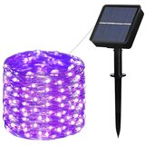  novogodišnje solarne lampice ljubičaste 10 metara Cene