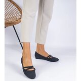 D/CEO marka niezdefiniowana Black women's ballerinas made of matte eco-leather Baronna Cijene