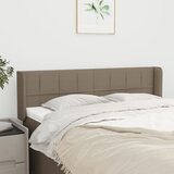  Uzglavlje s ušima smeđesivo 147x16x78/88 cm od tkanine | shoptok.hr