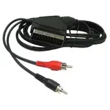 Cabletech Scart kabel , M > 4 x cinch M, 1,5 m