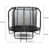 SKYFLYER vrtni trampolin crni - 244 cm | shoptok.hr