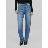 Vila Blue Women Straight Fit Jeans Kelly - Women