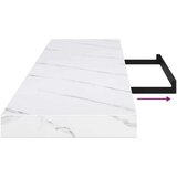  Polica na zidu Zidne s pohranom Bijeli mramor 120 x 23 5 x 4 cm | shoptok.hr