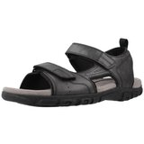 Geox Sandali & Odprti čevlji UOMO SANDAL STRADA Črna | Shoptok.si