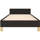  Za krevet s uzglavljem crni 90x200 cm od tkanine | shoptok.hr