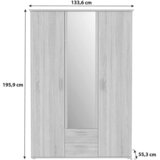 MID.YOU Omara Za Oblačila Gloria, Barva Hrasta | Shoptok.si