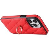 INORCO Za iPhone 12 Pro Max Protiprašna torbica za telefon iz PU usnja+TPU, šivanje romba, držalo za prstan, stojalo za telefon, (22036596) | Shoptok.si