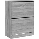 Ormarić Omarica za čevlje z 2 predaloma siva sonoma 80x42x108 | Shoptok.si