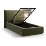 Micadoni Zeleni tapecirani krevet s prostorom za odlaganje s podnicom 90x200 cm Kaelle – | shoptok.hr