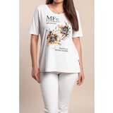 Fenzy Majica S Printom Za Veće Veličine, Bijela | shoptok.hr