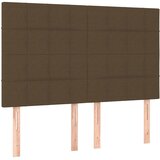  Krevet s oprugama i madracem tamnosmeđi 140x200 cm tkanina | shoptok.hr