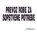 888 Car Accessories nalepnica "sopstveni prevoz" Cene