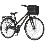 bicikl tour axys lady 28" alu 18" v-brake 6 brzina 155-178cm (s/m) braon crni 1282090