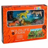 WILD Animals Figures Set Leopard Tiger Elephant Horse Park 3D Board | Shoptok.si