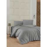 Dark grey grey ranforce single quilt cover set (fr) Cene