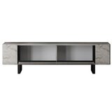 Hanah home TV komoda Yildiz, 180x50x30 cm, sivo-crna | Eponuda.ba