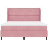  Krevet s opruga kutije s madracem Ružičasta 200 x 180 cm Baršun | shoptok.hr
