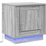  Noćni ormarić s LED svjetlima Siva Sonoma 44x34 5x45 cm | shoptok.hr