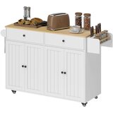 HOMCOM kuhinjski otok iverna plošča, MDF 147D x 43Š x 89V cm bela, (5000242734) Cene