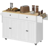 kuhinjski otok iverna plošča, MDF 147D x 43Š x 89V cm bela, (5000242734)