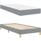 vidaXL Postelja z vzmetnico Svetlo siva in rjava 90 x 190 cm | Shoptok.si