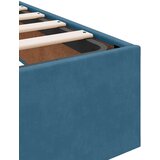 vidaXL Krevetna konstrukcija Plava 140 x 200 cm Baršun | shoptok.hr