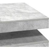 vidaXL Klubska mizica betonsko siva 90x90x34,5 cm | Shoptok.si