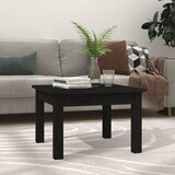vidaXL Klubska mizica črna 45x45x30 cm trdna borovina Cene