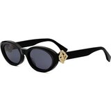 Fendi Diamonds Black Oval Sunglasses ONE SIZE (53) Črna/Siva Cene