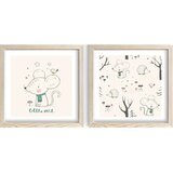 Wallity Otroške slike v kompletu 2 ks 33x33 cm Little One – Wallity Cene