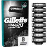Gillette Mach3 Charcoal nadomestne britvice 8 kos