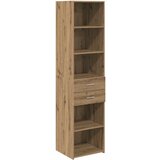 vidaXL Visok predalnik Umetni hrast 45 x 42,5 x 185 cm Konstruiran les, (5000107576) | Shoptok.si