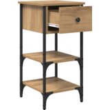 vidaXL nočne omarice 2 kosa Umetniški hrast 34x36x70 cm Obdelano leseno | Shoptok.si