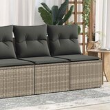 vidaXL Vrtna sedežna garnitura z blazinami 2-delna siv ratan/akacija, (21782525) | Shoptok.si