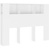 Maison Chic vzglavna omarica - nočna omarica - posteljna omarica bela 140x18,5x104,5 cm, (21670706) Cene