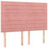 Maison Chic Posteljno vzglavje - Vzglavna omarica 4 kosa roza 72x5x78/88 cm žamet, (22077580) | Shoptok.si