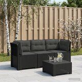SOFA za vrt za 3 osobe s izgledom ratana PP | shoptok.hr