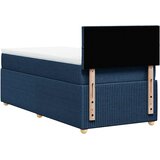  Krevet s oprugama i madracem plavi 90 x 190 cm od tkanine | shoptok.hr