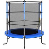 Trampolin sa sigurnosnom mrežom okrugli 140 x 160 cm plavi | shoptok.hr