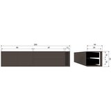 vtwonen Temno rjava TV omarica iz masivnega bora 200x45x44 cm Settle Down – | Shoptok.si