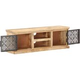vidaXL TV omarica z jeklenimi vrati 120x30x40 cm trden mangov les | Shoptok.si