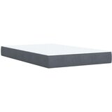 Box spring krevet s madracem tamnosivi 120 x 200 cm baršunasti | shoptok.hr