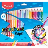 Maped Erasable vlaknasta pisala in barvni svinčniki COLOR, PEPS OOPS, (21656375) Cene