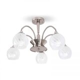 Inart Luster Nora E27 5X40W 1206-5 Bijeli Nikl | shoptok.hr