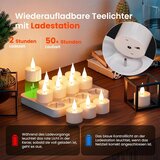 BEEK 12x polnilna LED čajna svečka s polnilno postajo | Shoptok.si