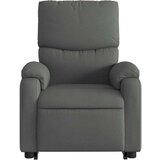 vidaXL Naslanjač s funkcijo vstajanja temno sivo blago | Shoptok.si