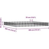 vidaXL Kavez za ljubimce s 44 panela i vratima crni 35 x 35 cm čelični | shoptok.hr