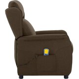  Massagerica s jastukom Smeđa 93.5 x 67.5 x 101.5 cm tkanina | shoptok.hr
