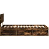  Konstrukcija postelje z vzglavjem Dimljeni oreh 75 x 190 cm, (5000102748) | Shoptok.si